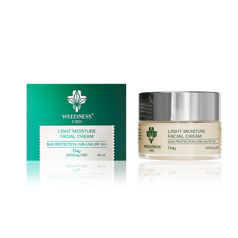 Tagescreme mit SPF50 Sonnenschutz und 1000mg CBD 50ml