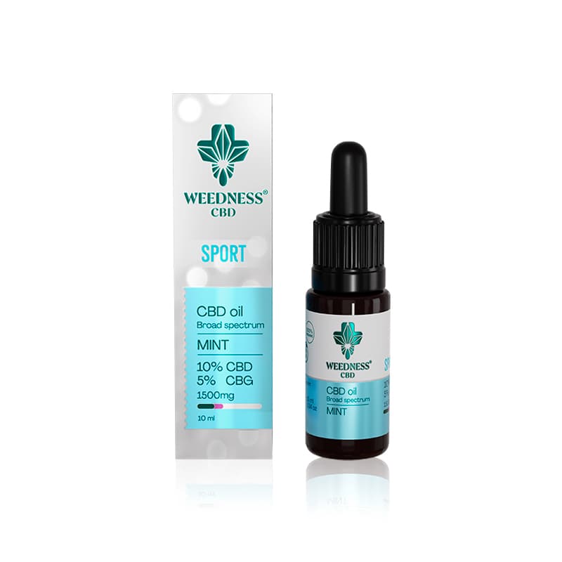 Sport CBD-Öl 10% + CBG 5% | Pfefferminz 10ml