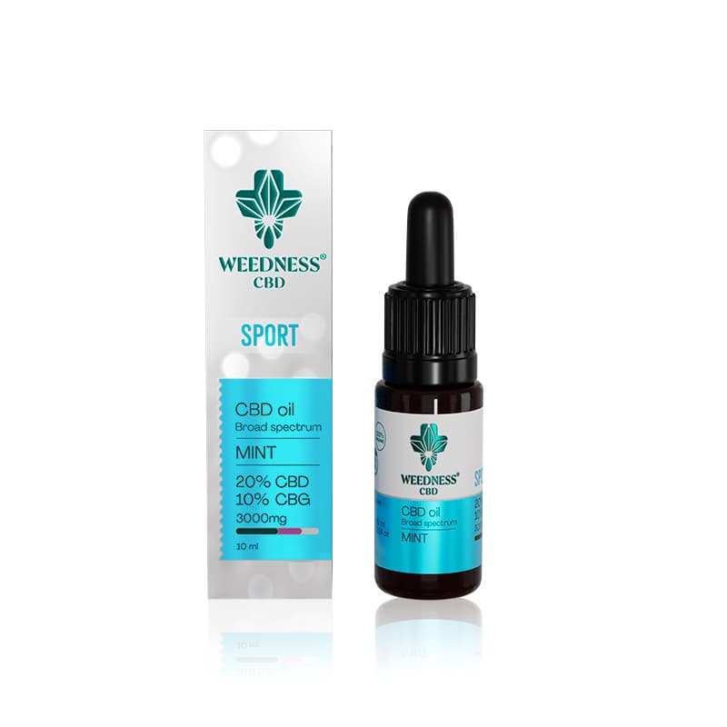 Sport-Öl CBD 20% + CBG 10% | Pfefferminz 10ml