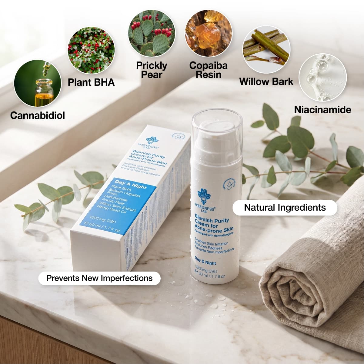 Blemish Purity CBD-Creme für unreine Haut